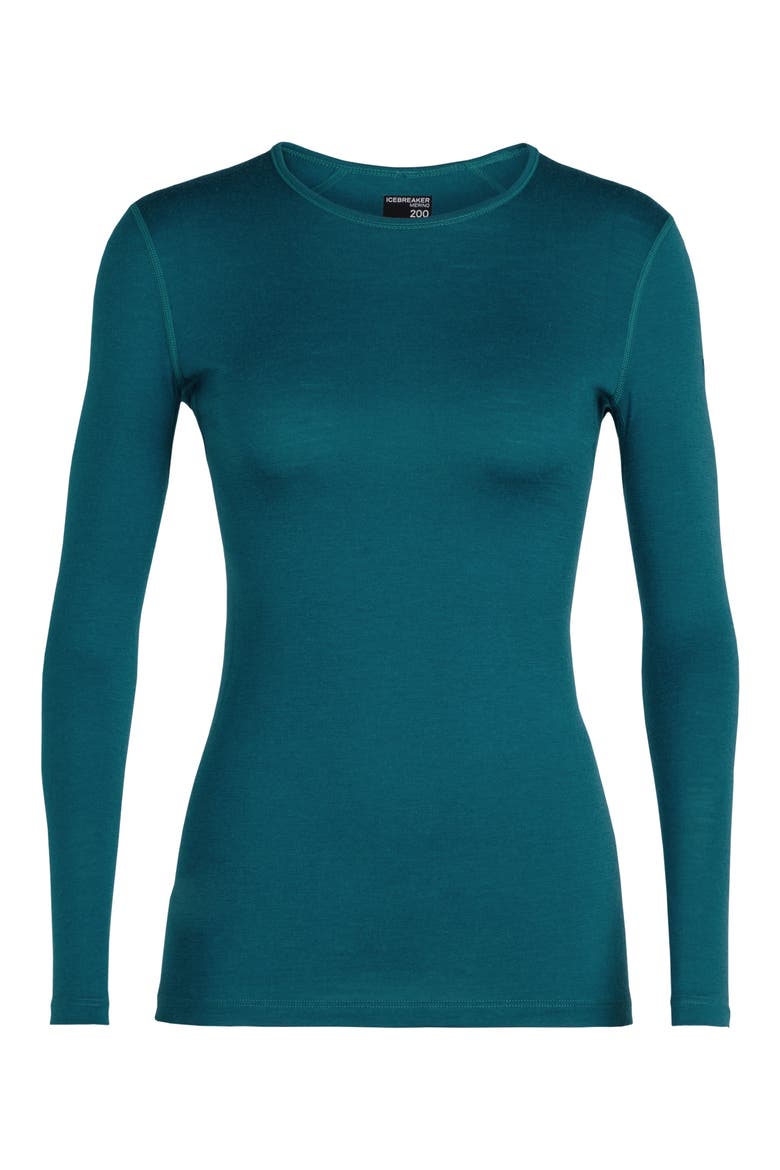 Merino 200 Oasis Long Sleeve T-Shirt, Alternate, color, MIDNIGHT NAVY
