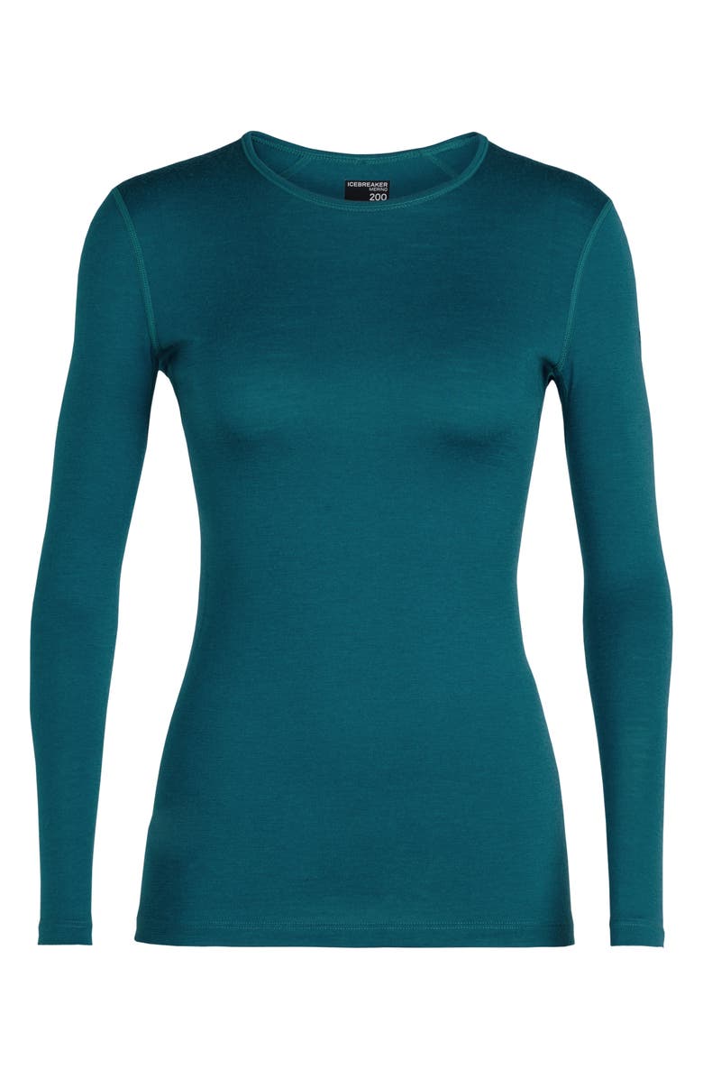 Icebreaker Merino 200 Oasis Long Sleeve T-Shirt, Alternate, color, Midnight Navy