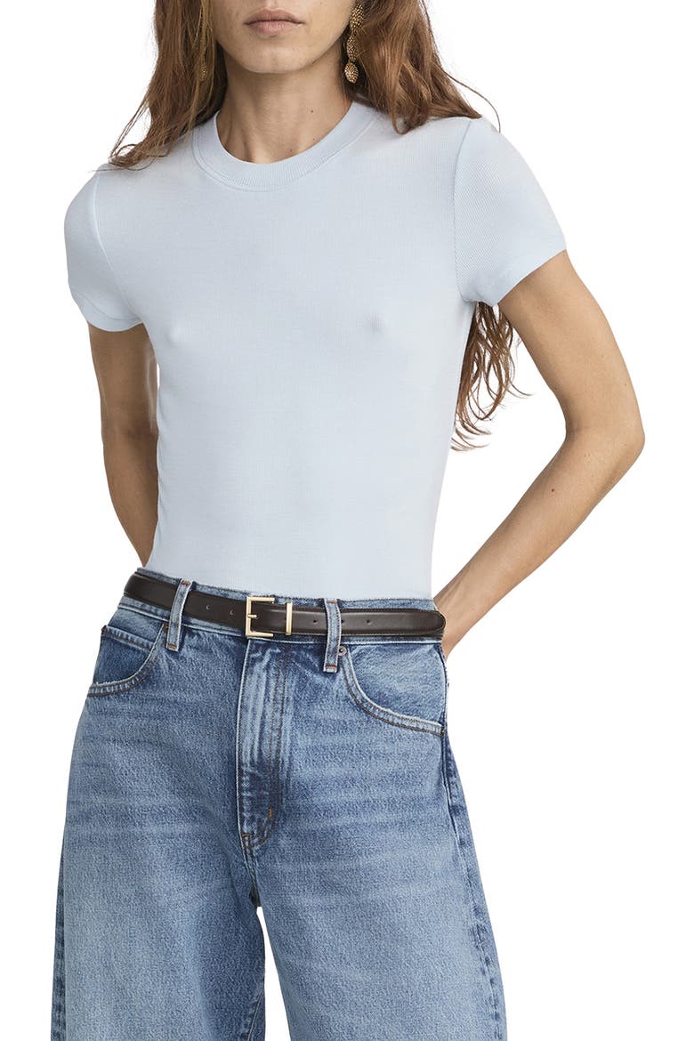 The Rib Baby T-Shirt, Main, color, SKY BLUE