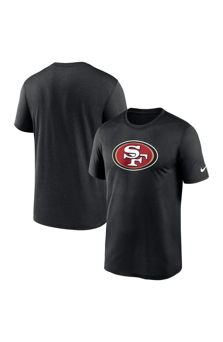 Nike Men's Nike Black San Francisco 49ers Legend Logo Performance T-Shirt, Main, color, Black