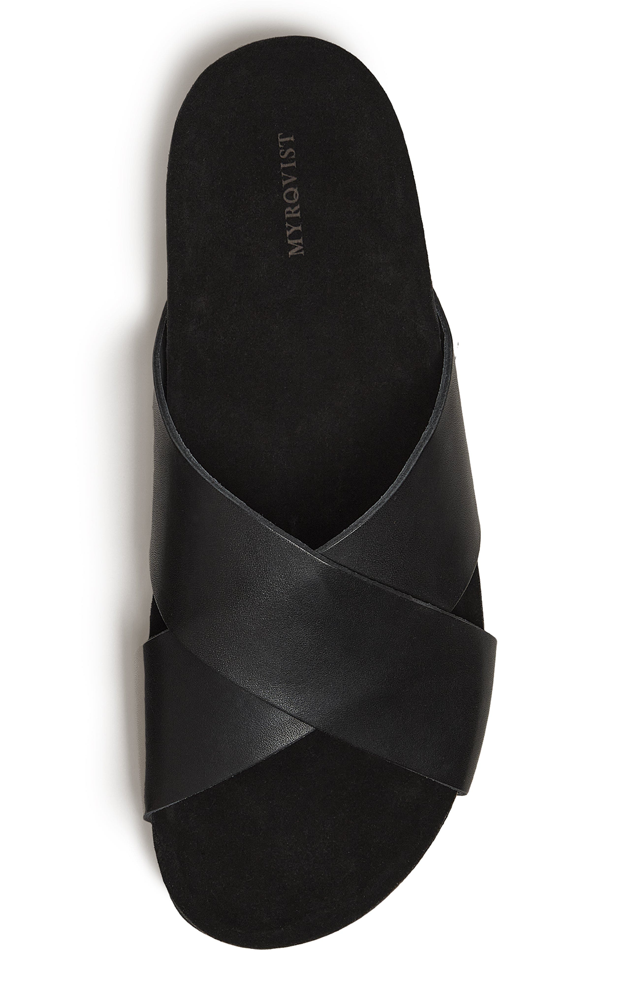 Myrqvist Solvik Sandals, Alternate, color, Black