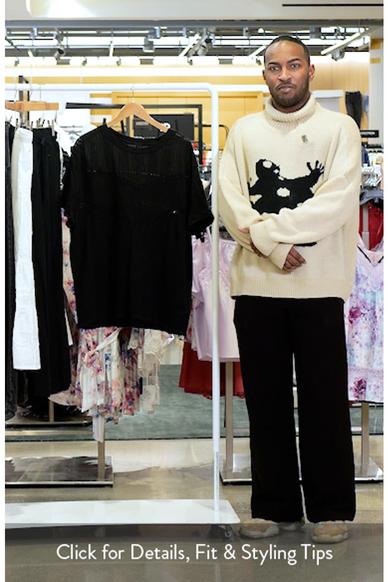 Dorothy Lace Trim Oversize Cotton T-Shirt video