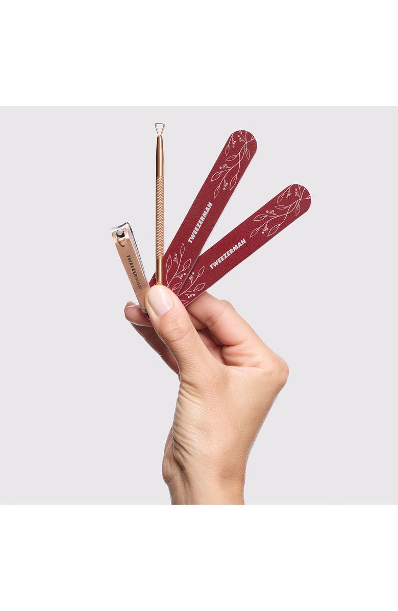TWEEZERMAN Vintage Rose Manicure Gift Set $27 Value, Alternate, color, Vintage Rose
