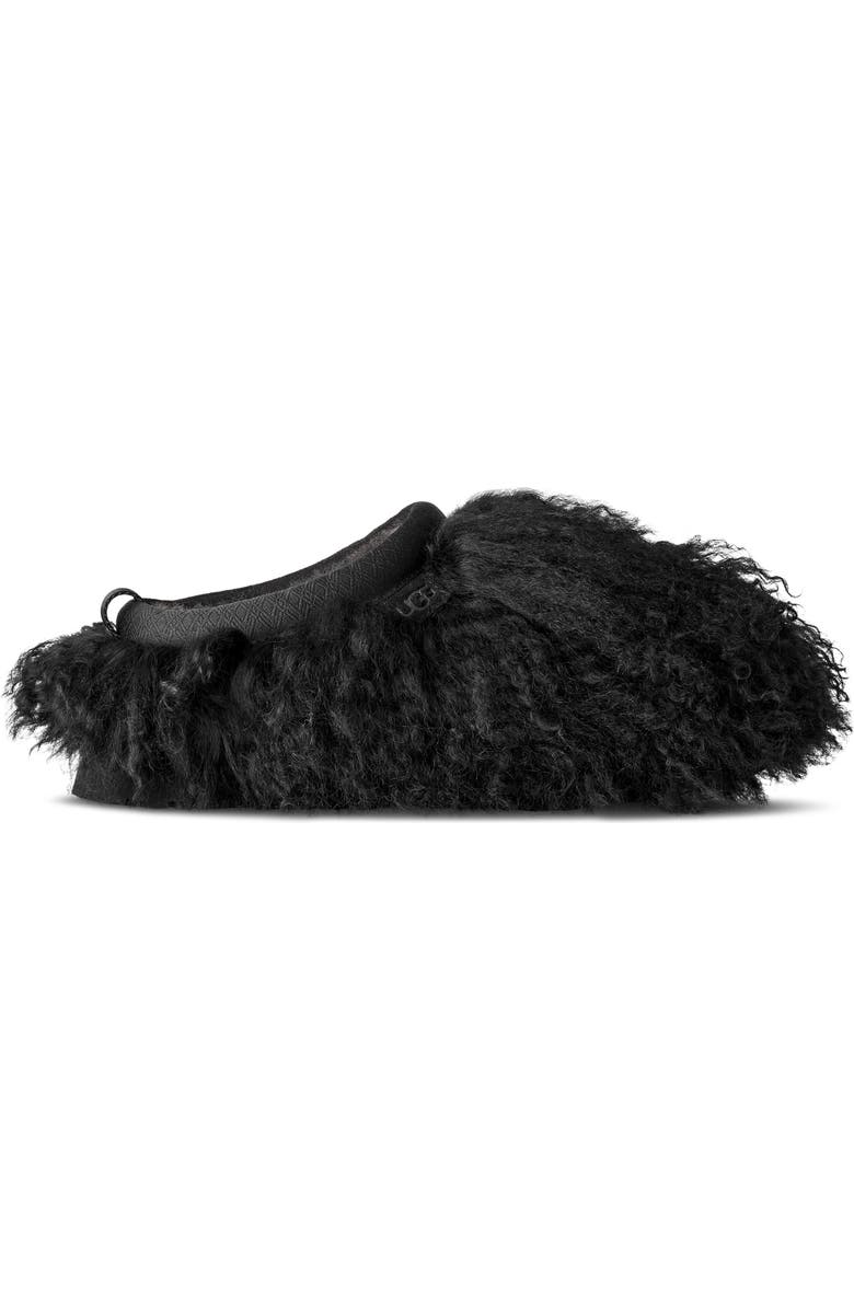 UGG<sup>®</sup> Tazz Fluff Momma Genuine Shearling Slipper, Alternate, color, Black