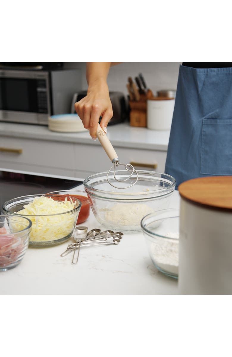 Old Stone Dough Whisk, 11.5-Inch, Alternate, color, Natural/Silver