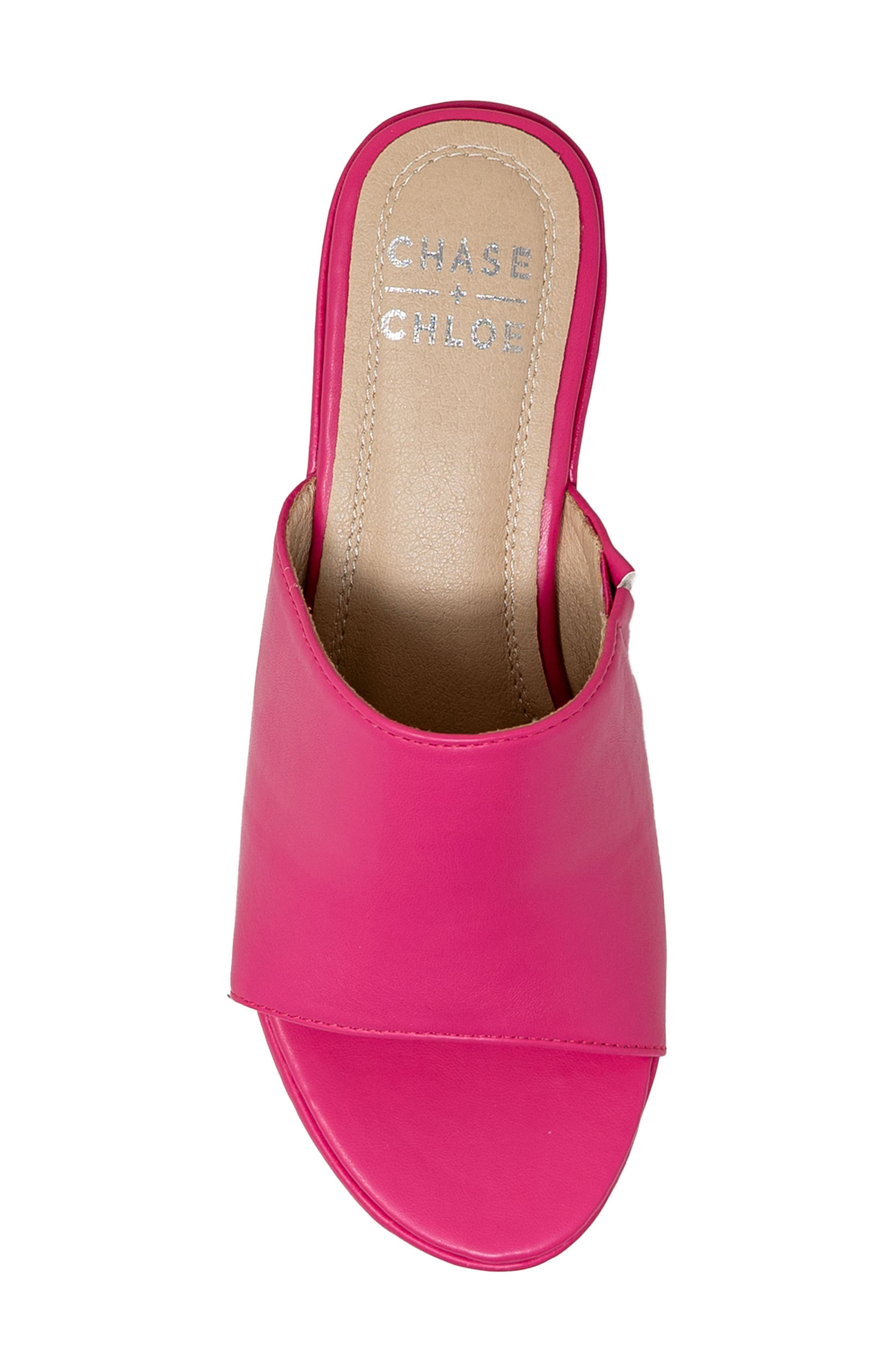 Nelly Platform Slide Sandal, Alternate, color, FUCHSIA PU