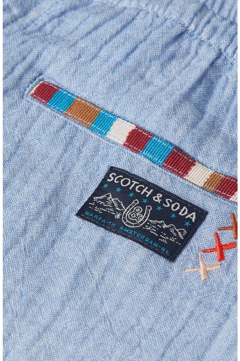 Kids' Cotton Chambray Shorts, Alternate, color, CHAMBRAY BLUE
