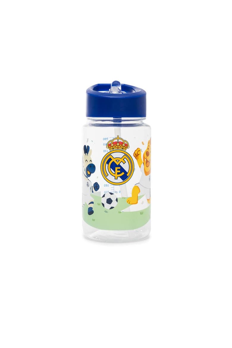 Real Madrid Kiddie Water Bottle for Little Soccer Fans, Main, color, Blue Multi