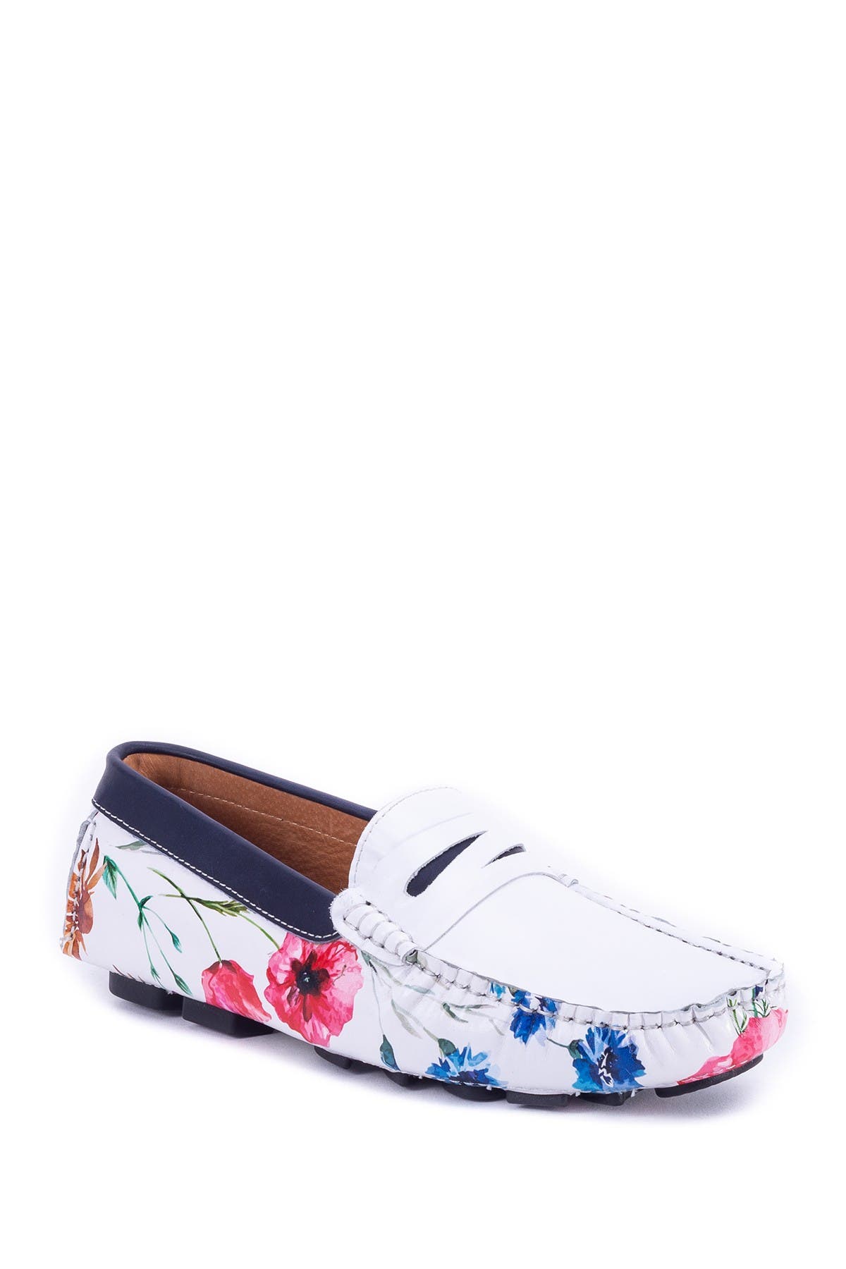 Robert Graham Jardin Embossed Leather Loafer, Main, color, 