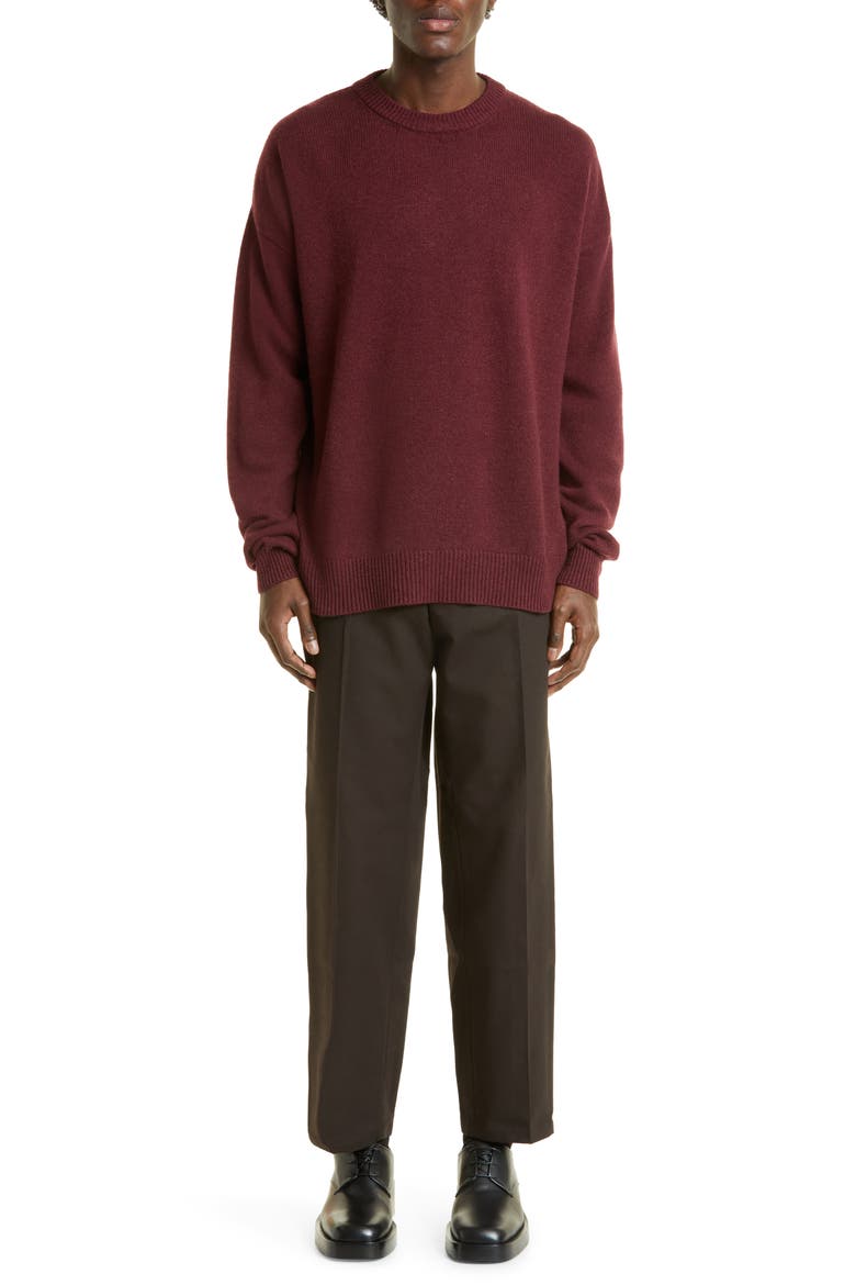 Cashmere Crewneck Sweater, Alternate, color, GRAPE