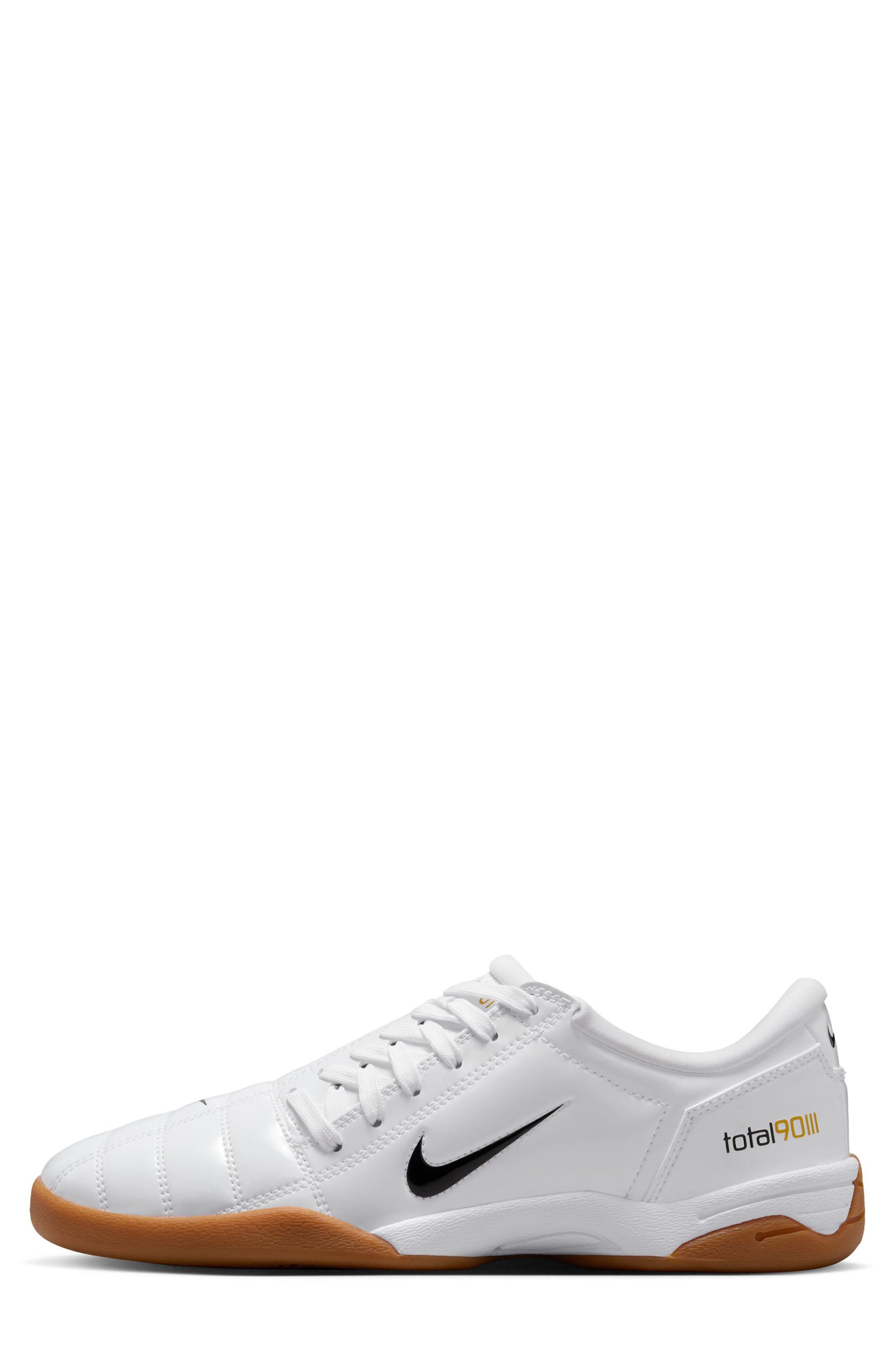 Nike Total 90 Soccer Sneaker, Alternate, color, White/ Black/ White/ Team Gold