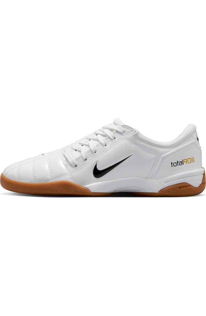 Nike Total 90 Soccer Sneaker, Alternate, color, White/ Black/ White/ Team Gold