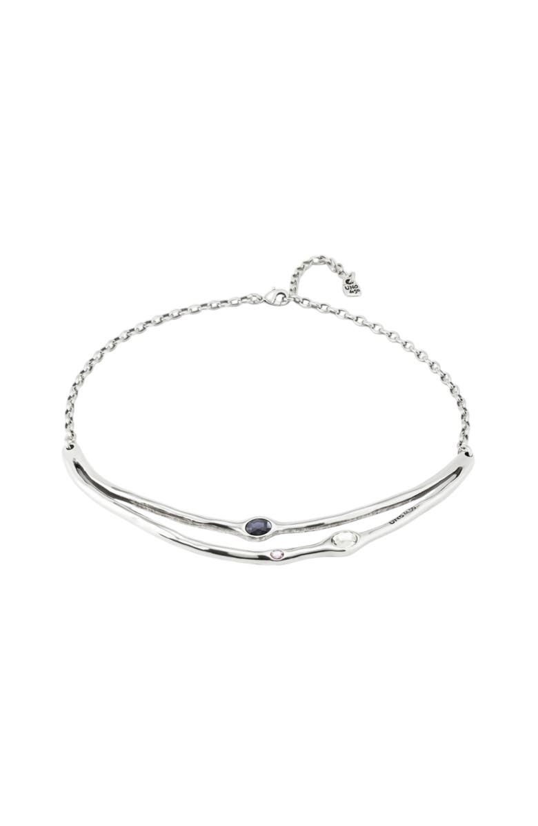 UNODE50 Multicolor Rigid Crystal Necklace, Alternate, color, 