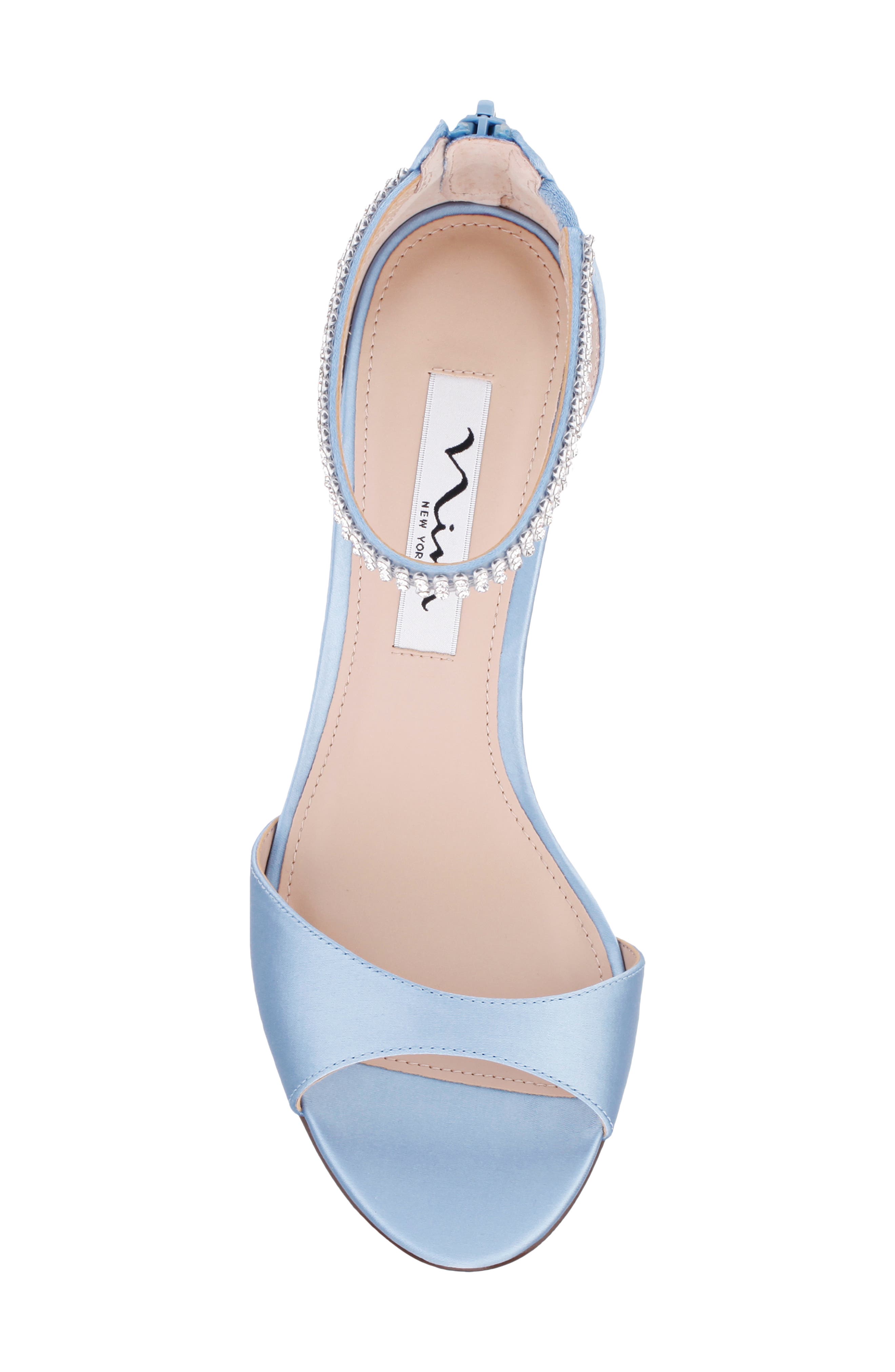 Nina Volanda Ankle Strap Sandal, Alternate, color, Sky Blue