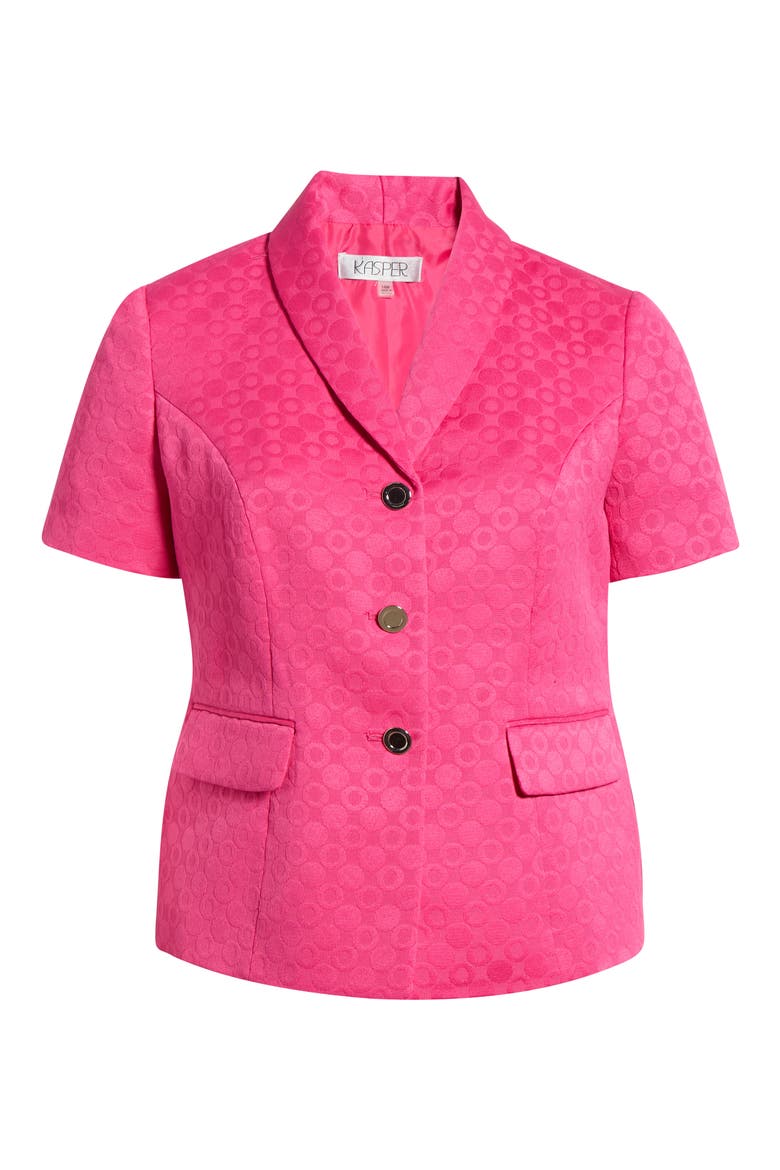Jacquard Three-Button Jacket, Alternate, color, PINK PERFECTION