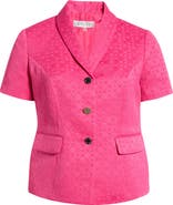 KASPER Jacquard Three-Button Jacket