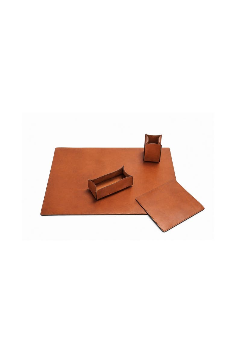 Rushmore Leather Desk Set, Alternate, color, Espresso