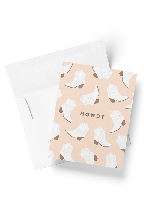 Boxed Set of 8 Howdy Greeting Cards