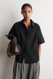 COS Oversized Short-sleeved Cotton Shirt