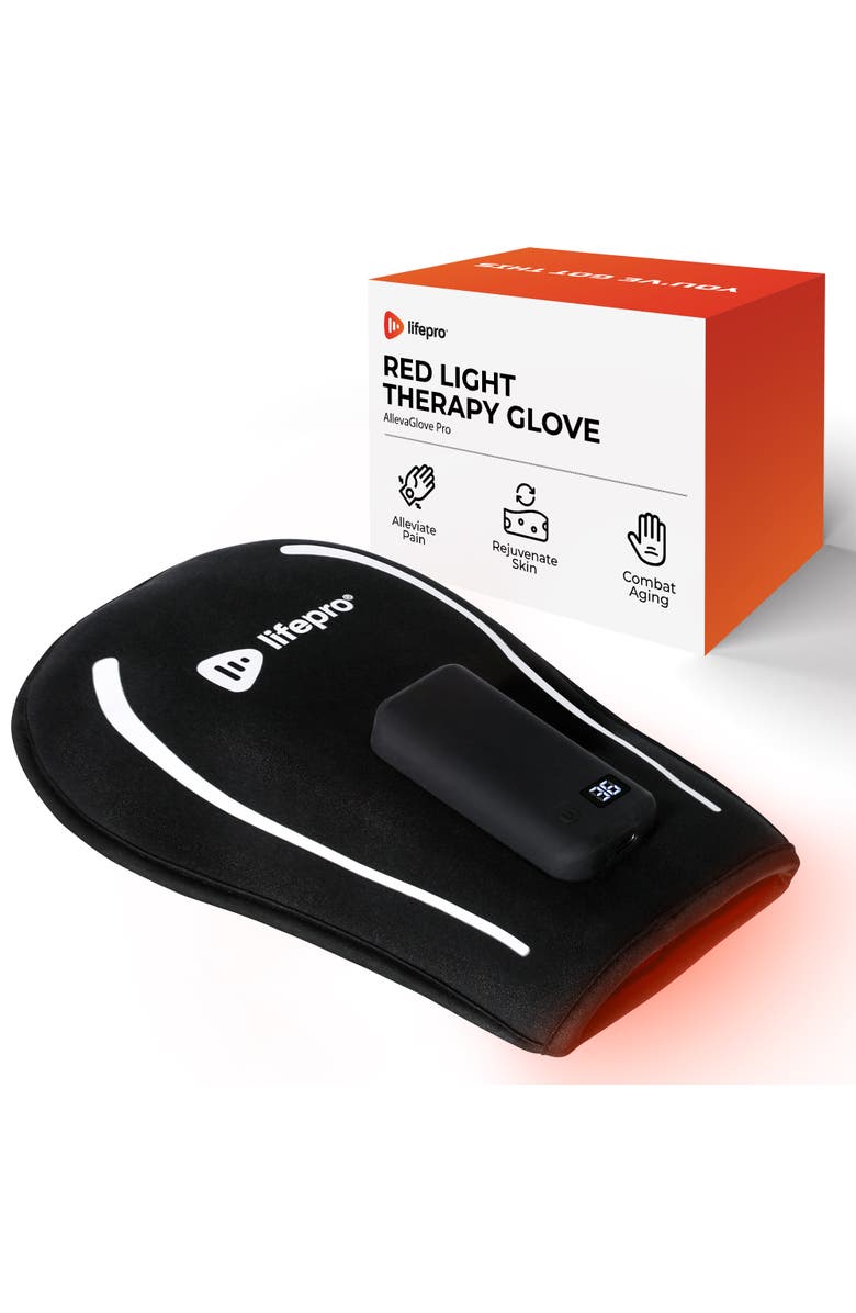 Lifepro Red Light Therapy Gloves Wrap 660nm & 850nm Infrared Therapy Device, Main, color, Rechargable