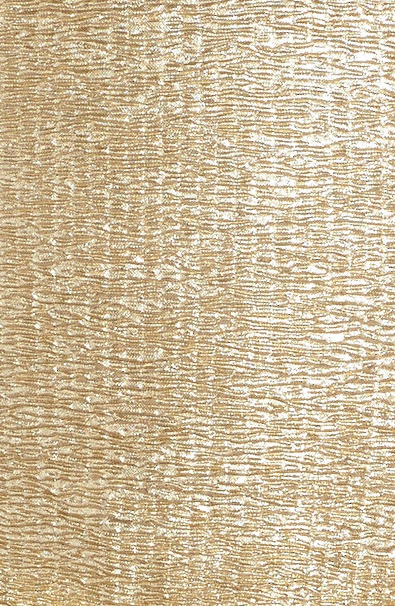 Ruby & Bloom Metallic Crinkle Sleeveless Dress, Alternate, color, 