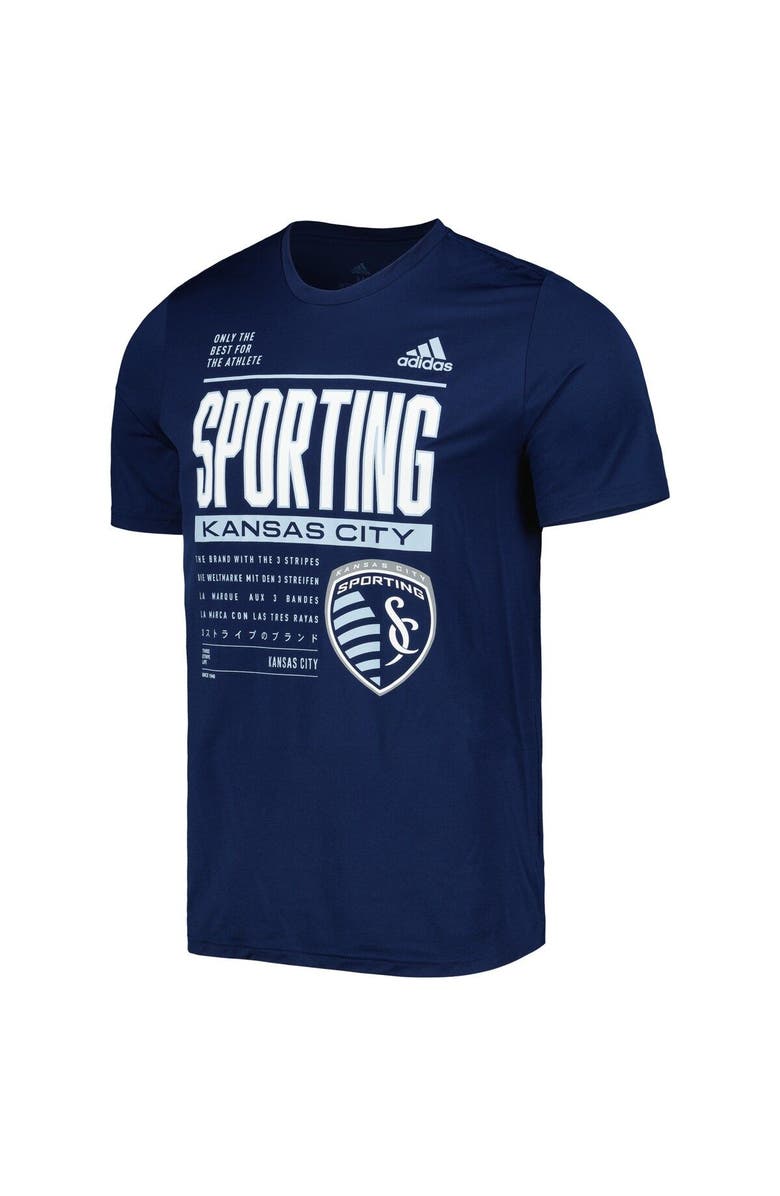 adidas Men's adidas Navy Sporting Kansas City Club DNA Performance T-Shirt, Alternate, color, Navy