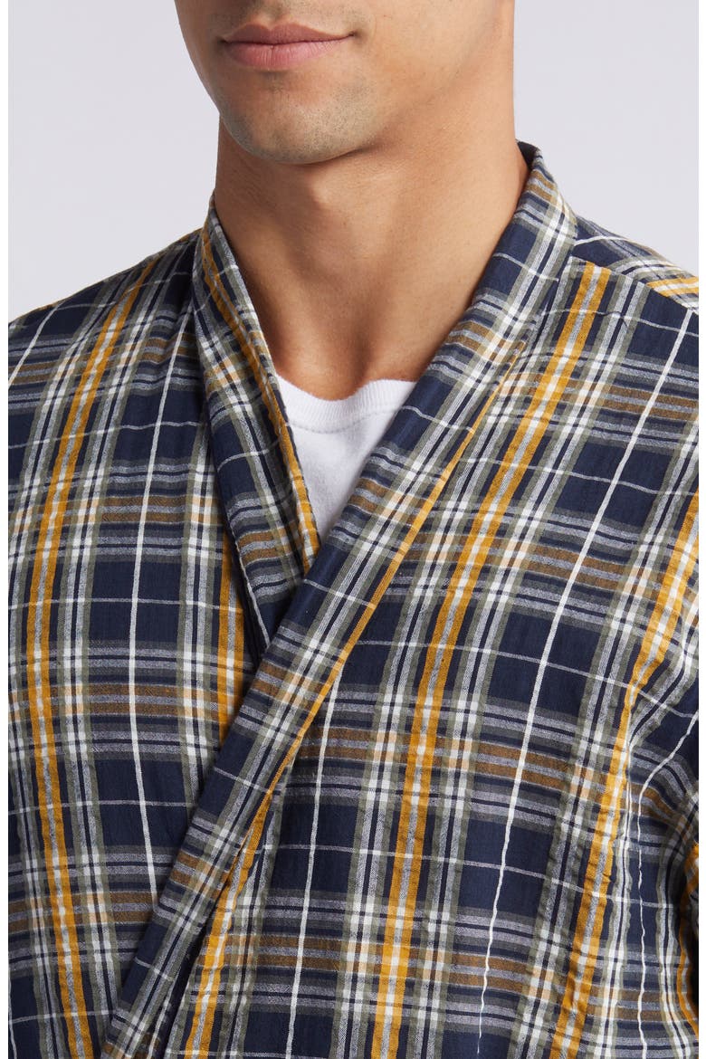 Sun Daze Plaid Robe, Alternate, color, SUNNY BLUE