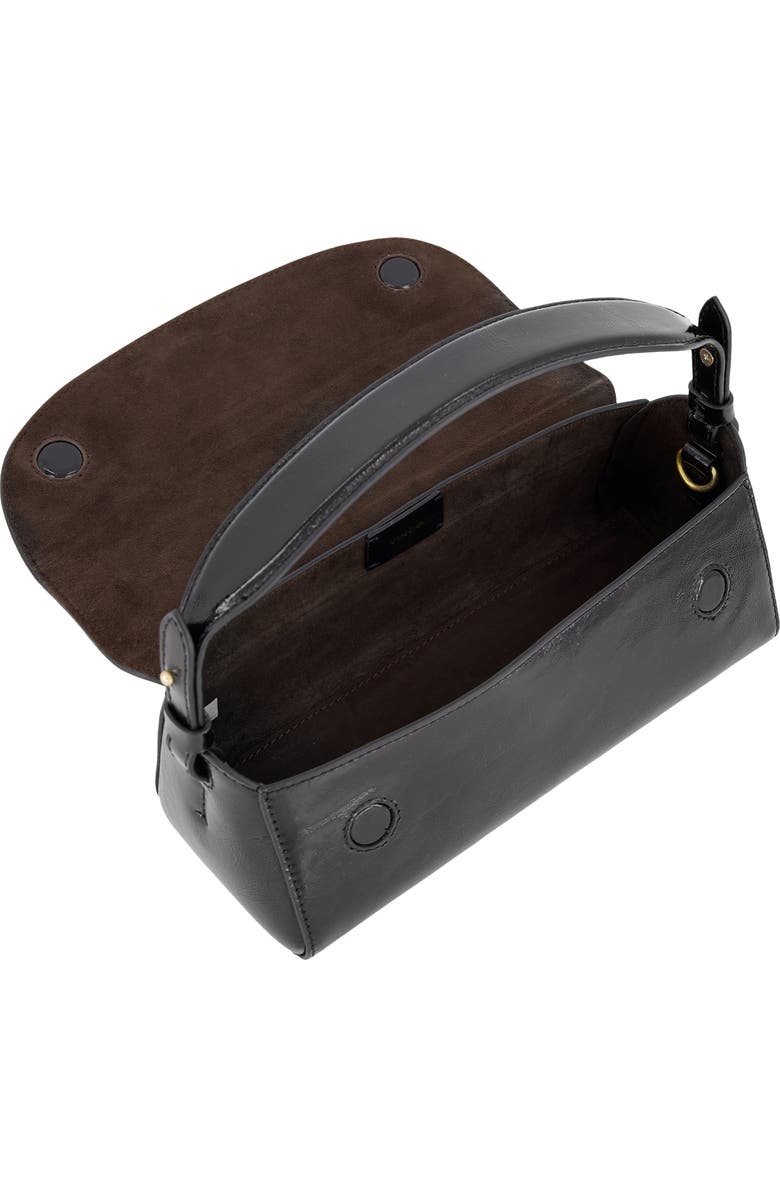 Vince Sabrina Mini Leather Handbag, Alternate, color, Black