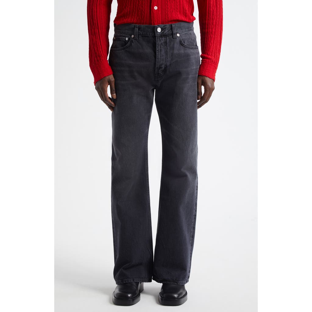 Séfr Rider Cut Flare LegJeans in Creased Black Wash  product