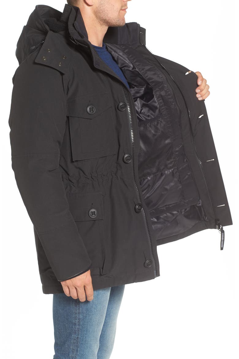 Drummond Regular Fit 3-In-1 Parka, Alternate, color, BLACK