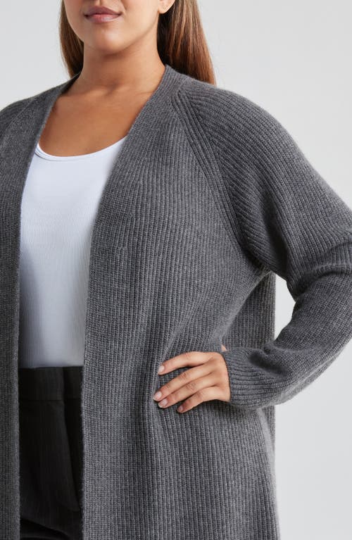 NORDSTROM NORDSTROM LONG OPEN FRONT CARDIGAN 