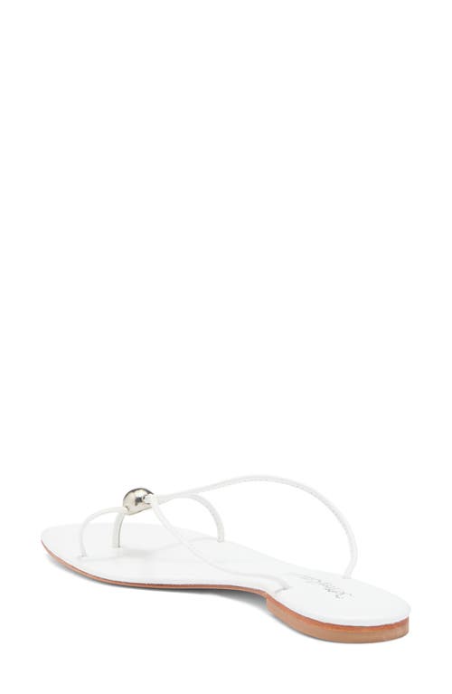 Jeffrey Campbell Cherished Sandal In White Silver