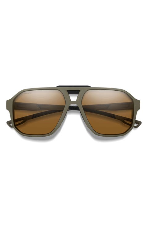 Truss 57mm ChromaPop™ Polarized Aviator Sunglasses