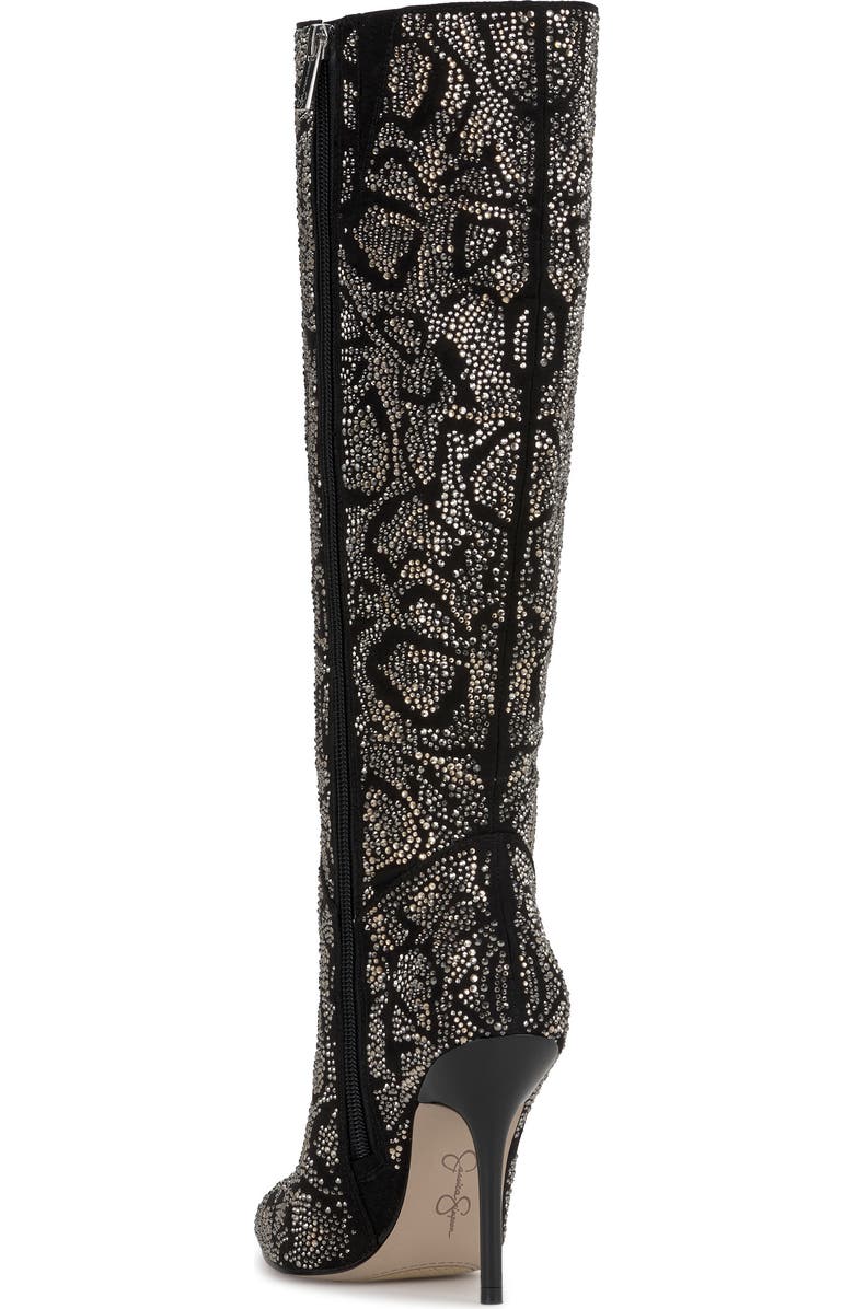 Jessica Simpson Lovieinn2 Knee High Boot, Alternate, color, Black Silver Leopard