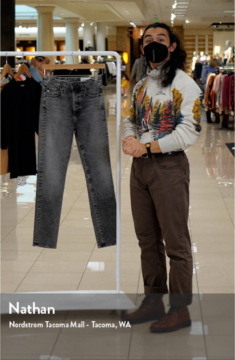 Alexxis High Waist Slim Straight Leg Jeans, sales video thumbnail