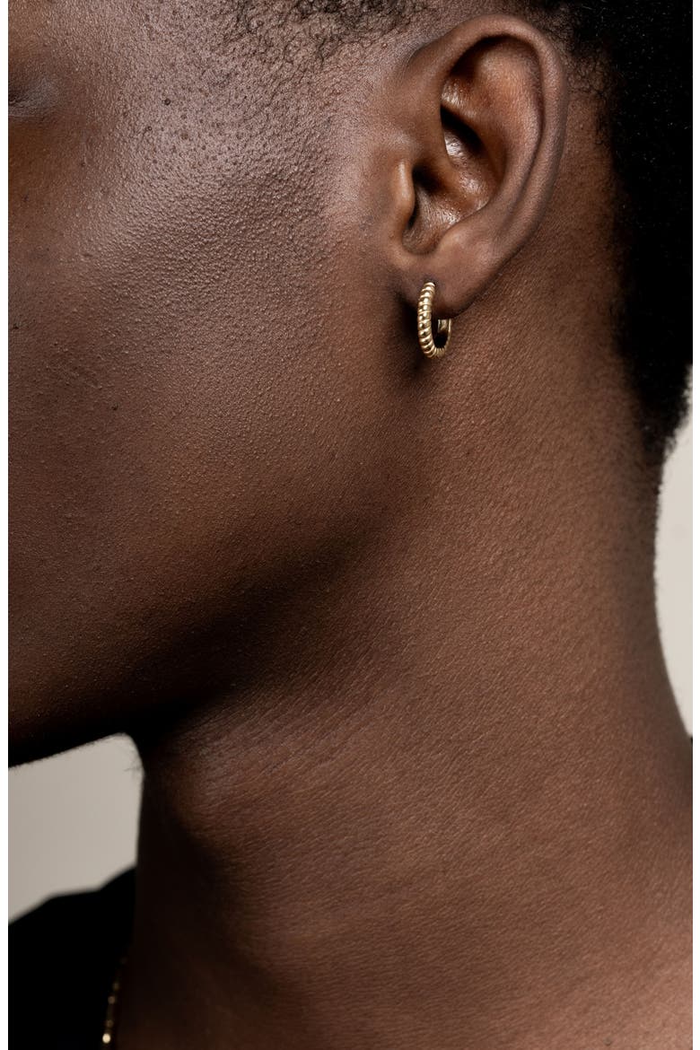 Men's Small Twist Hoops, Alternate, color, Yellow Gold Vermeil