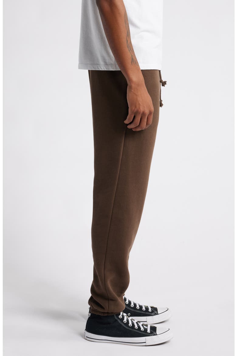 Core Organic Cotton Brushed Terry Sweatpants, Alternate, color, VINTAGE CHOCOLATE