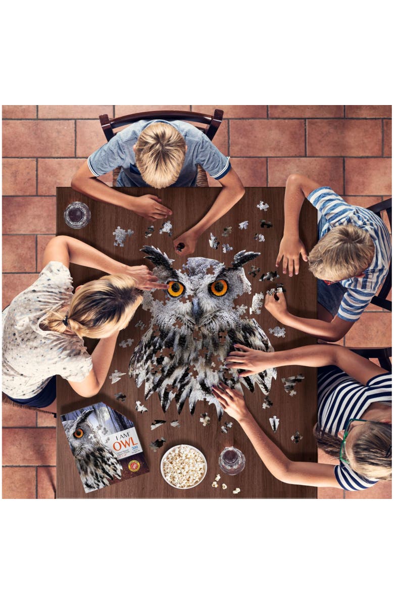 Madd Capp I Am Owl 300 Pieces Animal Shaped Jigsaw Puzzle, Alternate, color, Multicolored
