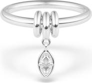 Spinelli Kilcollin Pia Marquise Sterling Silver Diamond Ring