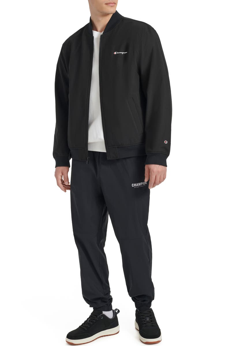 Champion Softshell Varsity Bomber Jacket, Alternate, color, 