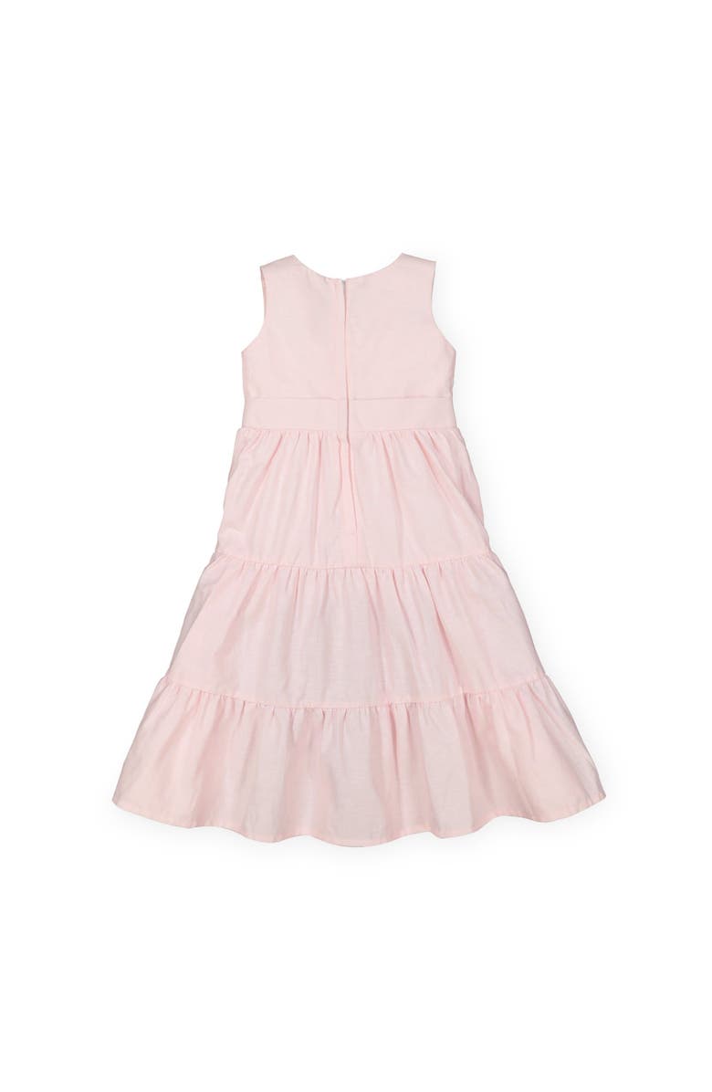 Hope & Henry Girls' Tiered Wrap Dress, Infant, Alternate, color, Pale Pink Linen