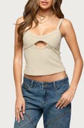 EDIKTED Karin Cutout Crop Tank