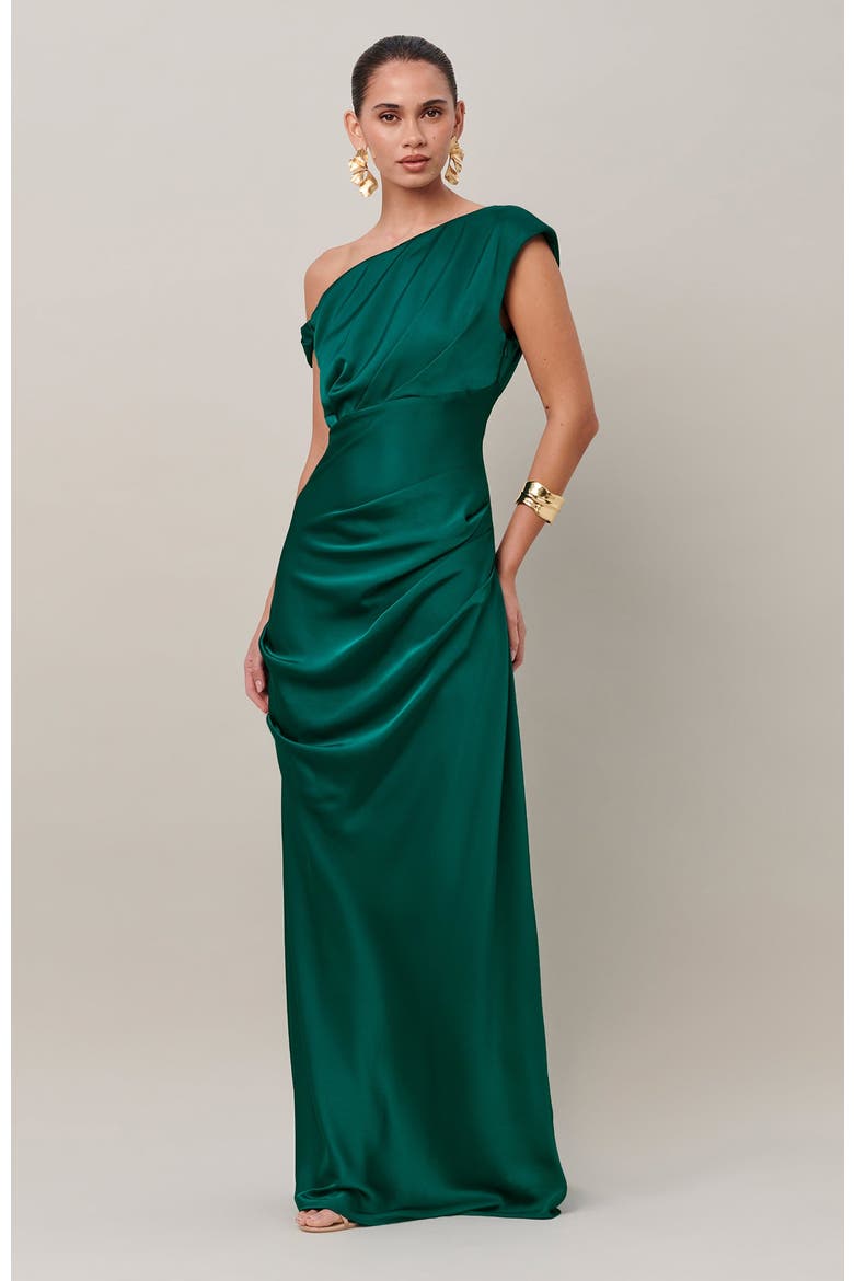 Justina Maxi Dress, Alternate, color, Emerald