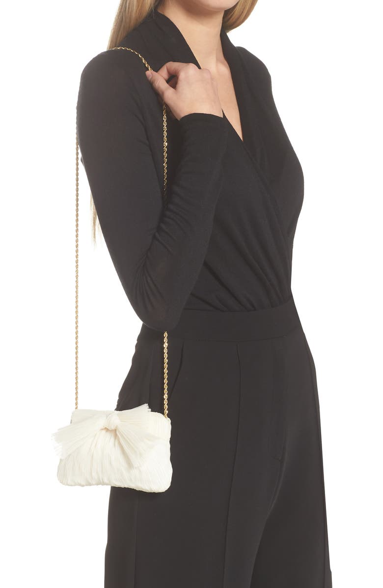 Loeffler Randall Rochelle Mini Pleated Clutch, Alternate, color,
