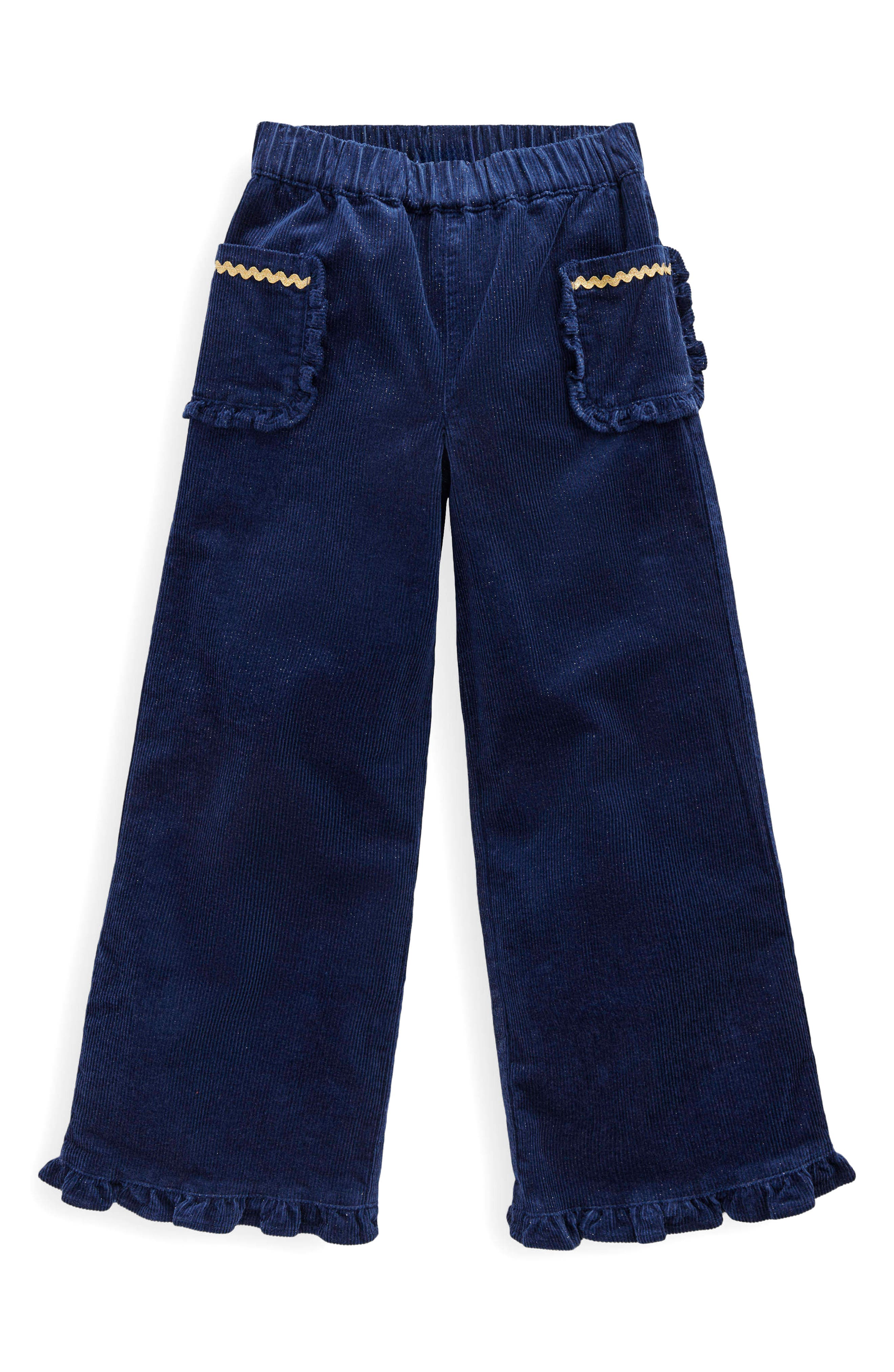 Mini Boden Kids' Metallic Accent Corduroy Pants