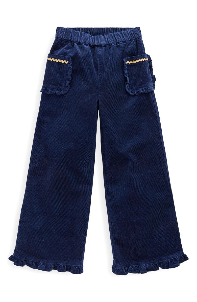 Mini Boden Kids' Metallic Accent Corduroy Pants, Main, color, Navy Sparkle