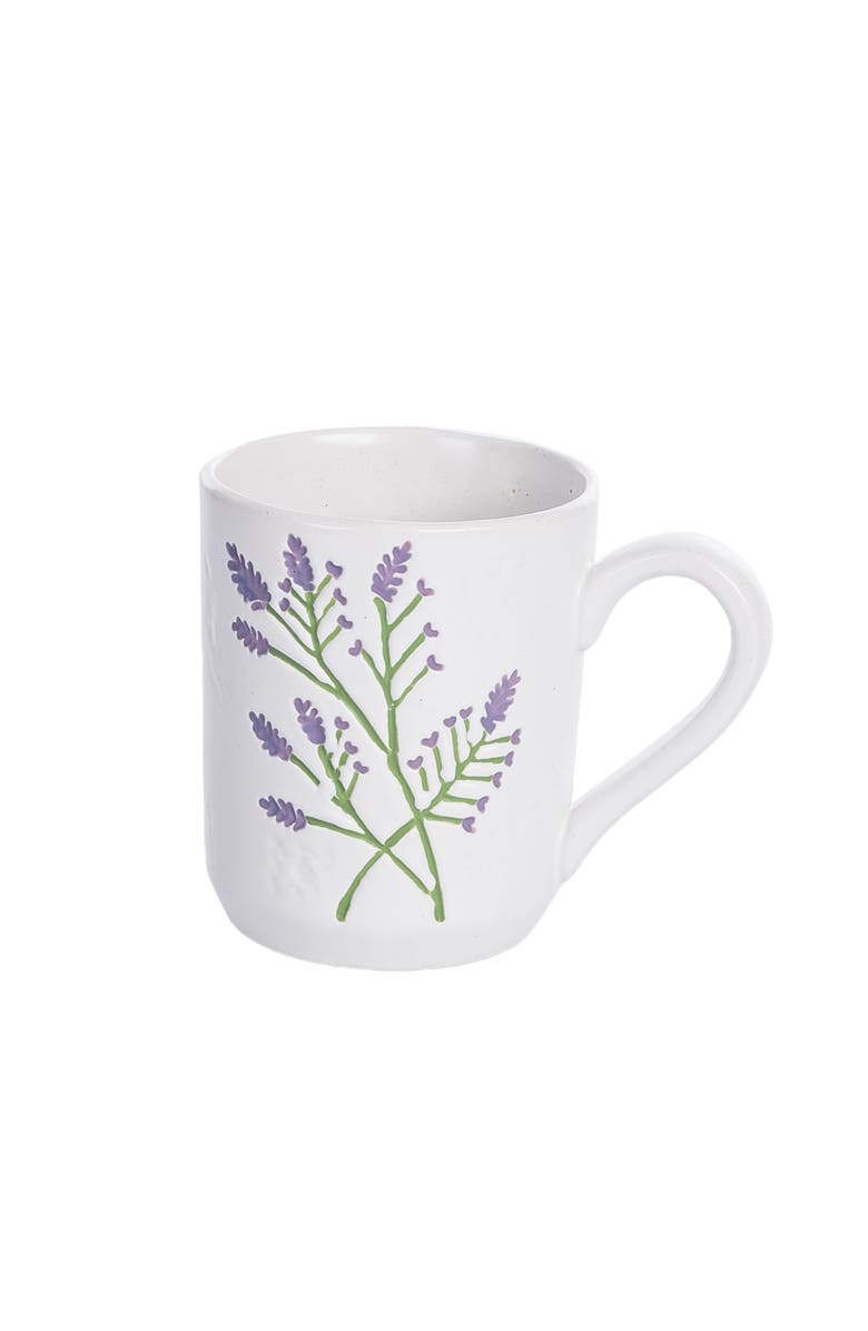 Gallerie II Lavender Floral Botanical Coffee Drinkware Mug, Main, color, Purple