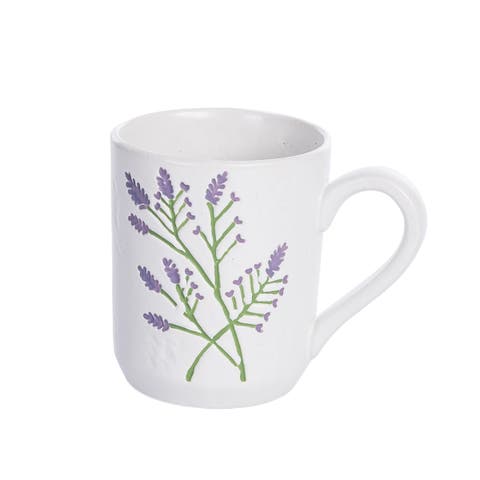 Lavender Floral Botanical Coffee Drinkware Mug