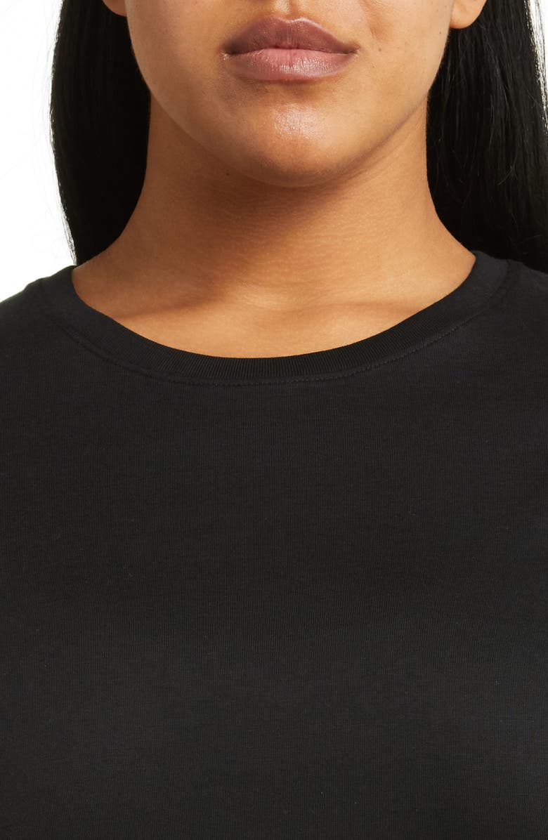 Nordstrom Relaxed Fit Pima Cotton Crewneck T-Shirt, Alternate, color, Black