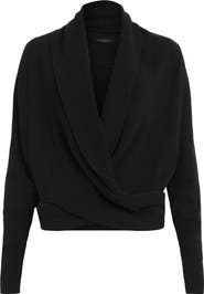 AllSaints Wasson Pirate Wrap Merino Wool Cardigan
